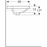 Раковина GEBERIT VARIFORM 60 см 500.724.01.2